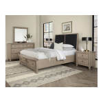 Woodbridge Upholstered Bed With Storage -black - 821-551-053-050B-502-555; 821-661-063-066B-502-666 - Image 3