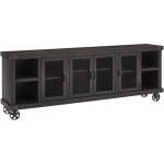 Industrial 96" Console W/ 4 Doors
