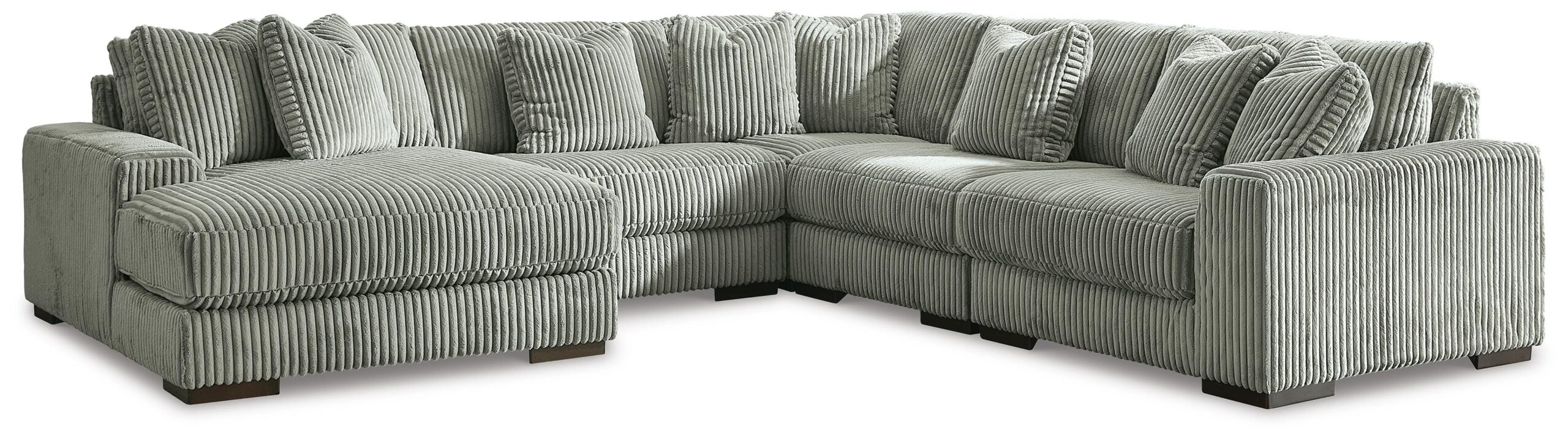 1ea87e7f6e4e0a03bfcb7d8e2504a135 Lindyn 5-Piece Sectional with Chaise - Image 1