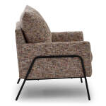 Morely - Modern Styled Chair - BLACK METAL - 1070BM - Image 11