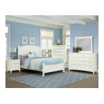 Bonanza Queen & King Poster Bed - White Finish - BB29-557-755-922, BB29-667-766-922-MS1 - Image 4