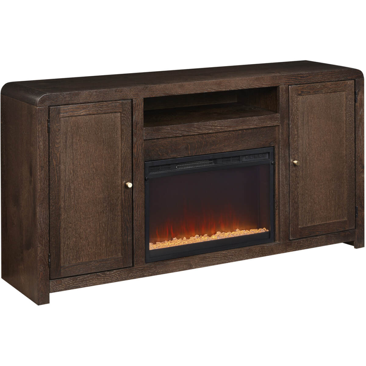 20ab23c90abd0b4745c22f7944734600 Cooper 66" Fireplace Console - Image 1