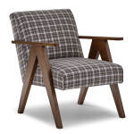 Bayden - Modern Sawhorse Accent Chair - Dark Walnut - FS3180DWP - Image 8