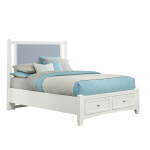 Bonanza Upholstered Storage Bed - Blue - BB29-551-053-050B-502-555