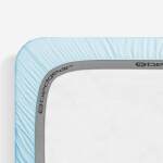 Hyper-Linen Performance® Crib Sheet - Baby Blue - Image 5