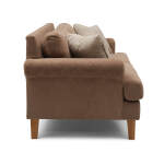 Lumira - Transitionally-styled Sofa W/ 2 Pillows - Dark Walnut - S21DW - Image 4