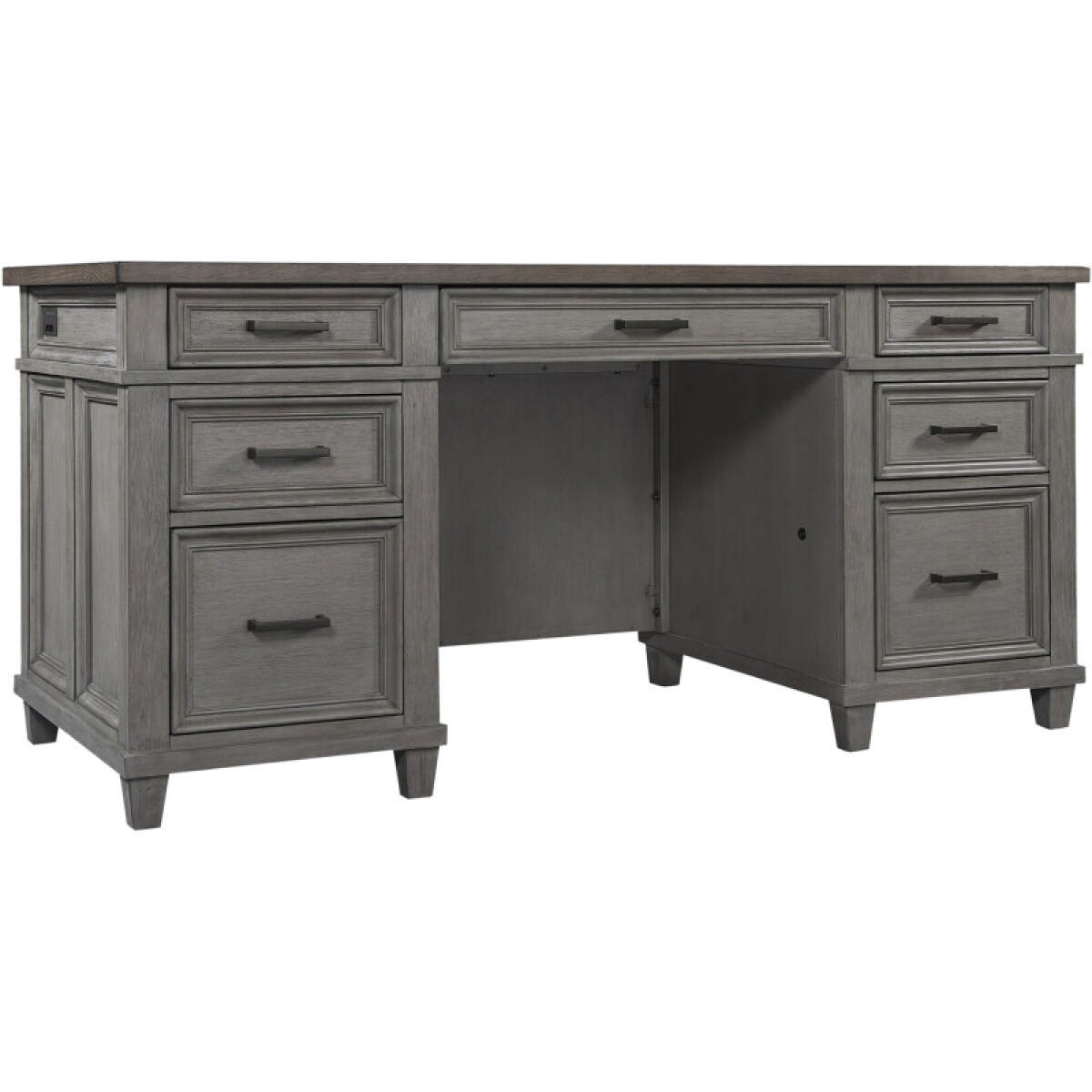 2644c212515d017a6b74e28636627099 Caraway 66" Executive Desk - Image 1