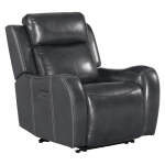 Wainwright Dual-Power Recliner | Charcoal Gray