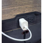 Modern Loft 2 Drawer Nightstand W/ Power IML-450-GRY-1 - Image 4
