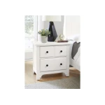 Cool Farmhouse Night Stand - 2 Drwr - 804-227 - Image 2
