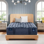 Perfect Sleeper Pro New Paris 15" Latex Hybrid Medium Mattress Low Profile Set -California King