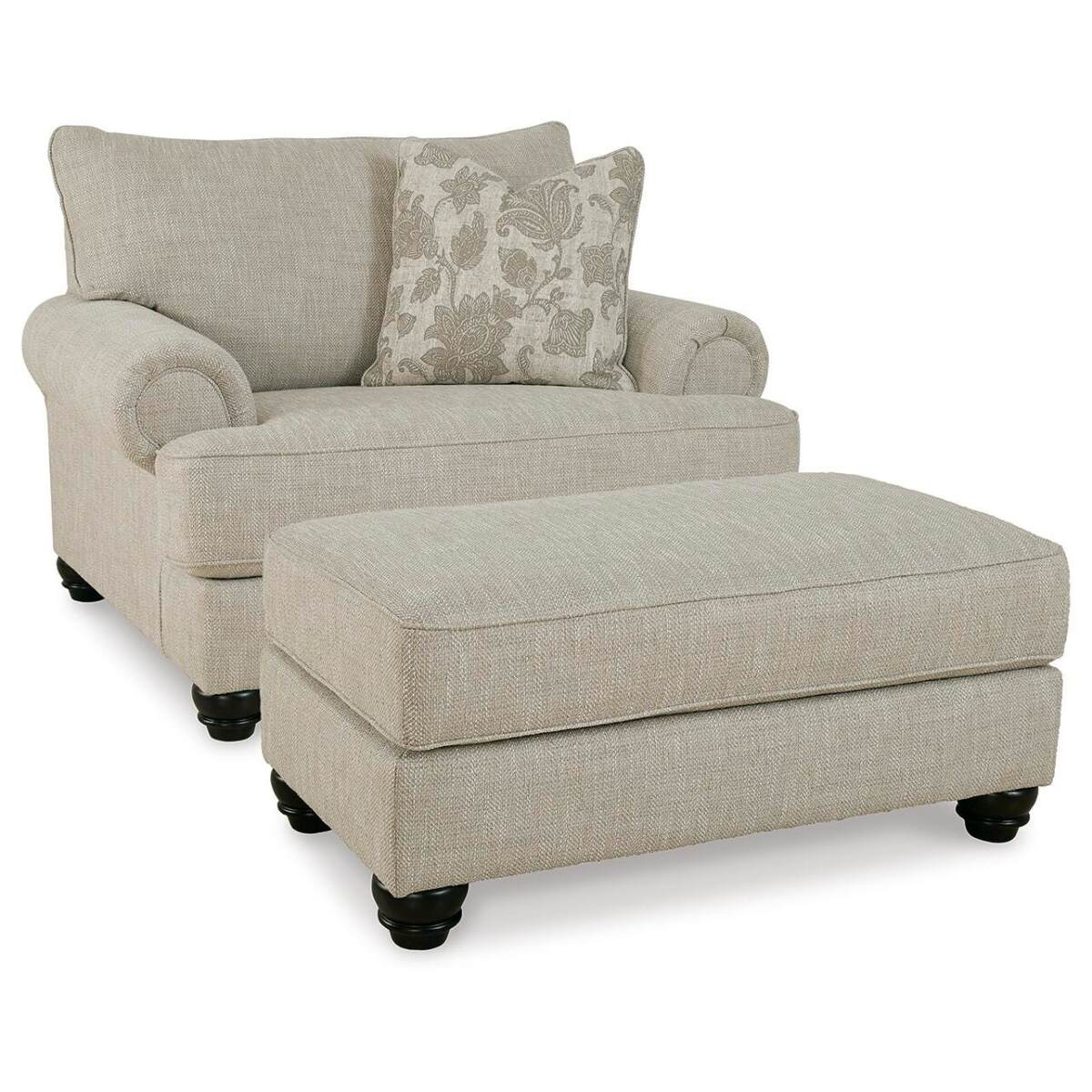 29048b17c31441152aa66ed0e87de031 Asanti Oversized Chair and Ottoman - Image 1