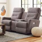 Lennon Power Wall Reclining Loveseat W/ Headrest & Console - Image 3