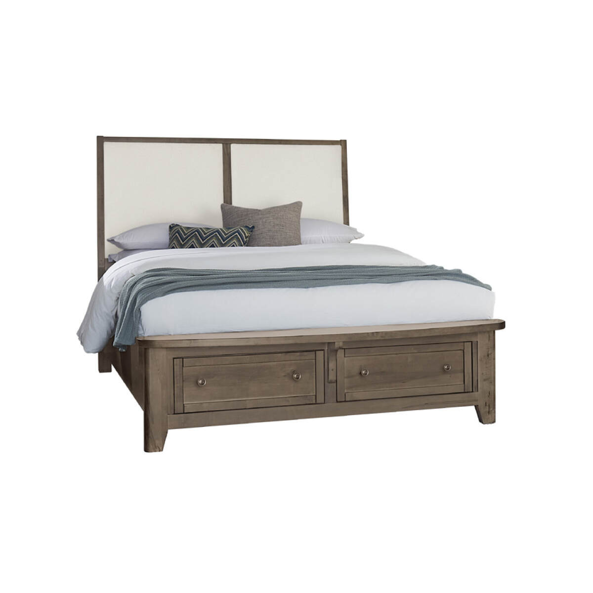 29cfc250f72f0b14ca7d3ef9f7d1a2b6 Woodbridge Upholstered Bed With Storage -white - 820-551-051-050B-502-555; 820-661-061-066B-502-666 - Image 1