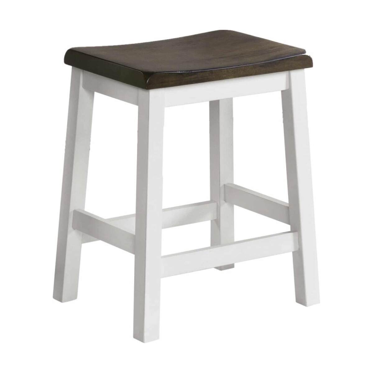 29f13325ea4c5df36614bc98b739b3ef Kona Backless Stool | Gray & White - Image 1