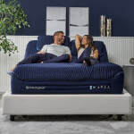 M5 Night Ice Mattress Chassis - Top Cover - Comfort Layer - Cal King - Blue/Navy - Image 3