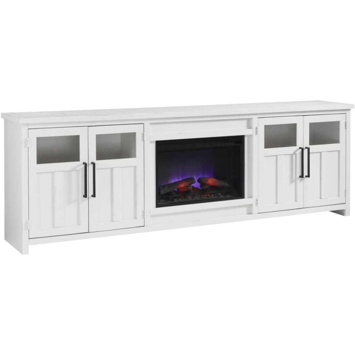2a14ab8f8b87f45a7e9db54d73ef0e48 Finnegan 98" Fireplace Console - Image 1