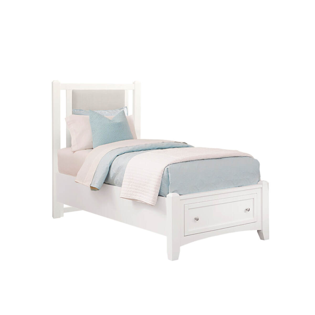 2a26ceca9344654c324b94a4ae6bbf88 Bonanza Twin Upholstered Storage Bed 3/3 - Grey - BB29-331-034-033B-302-333 - Image 1