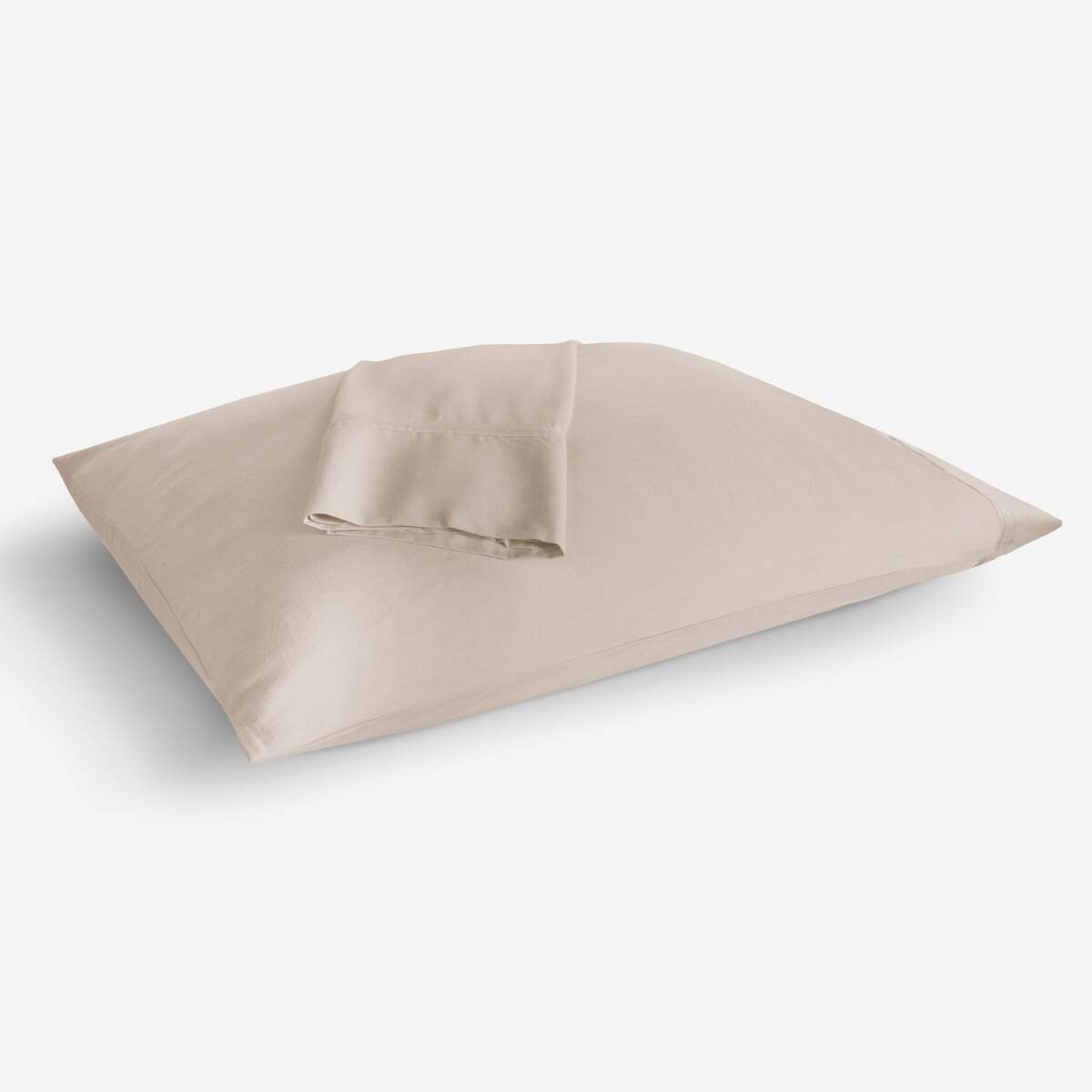 2a766887c7cfc8fb72b21ed5899021ef Hyper-Linen Pillowcase Set - Medium Beige / King - Image 1