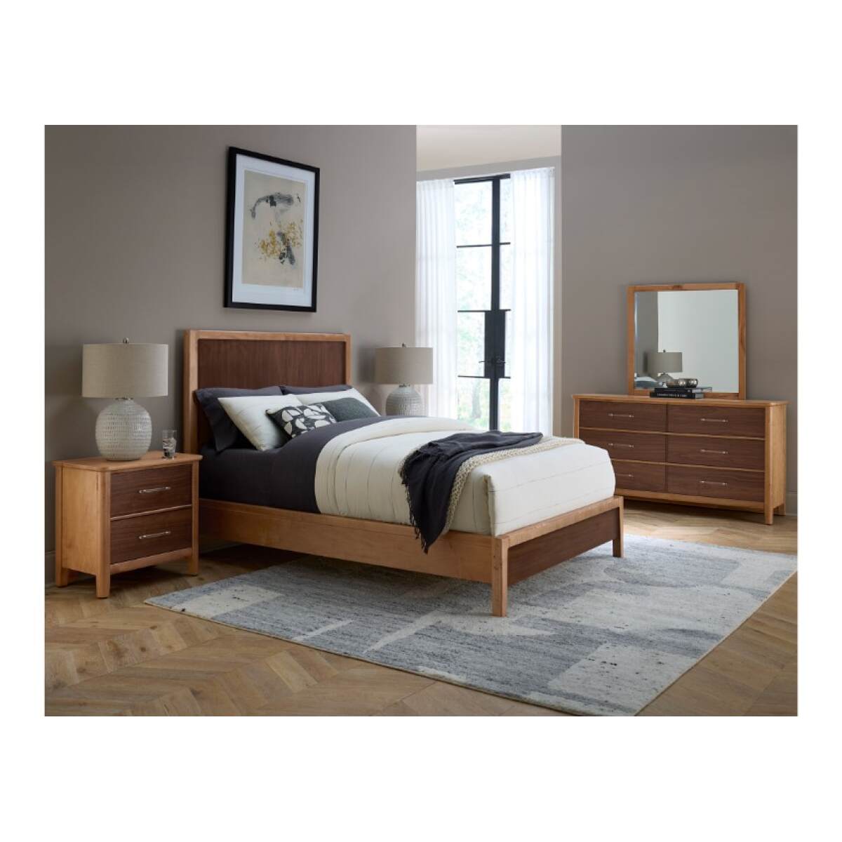 2b33e15954d807278dda3698c4492e81 Nordhaven Panel Bed - 853-557-755-722, 850-667-766-722-MS1 - Image 1