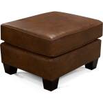 Salem Leather Ottoman