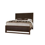 Lodge & Loft Wood Trim Upholstered Bed - Sedona Brown Fabric - 840-551Y-155Y-922; 840-661Y-166Y-922-MS1; 840-661Y-166Y-944-MS1