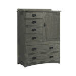 Oak Park Door Chest | Pewter