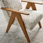 Bayden - Modern Sawhorse Accent Chair - Honey Birch - 3180HB - Image 14