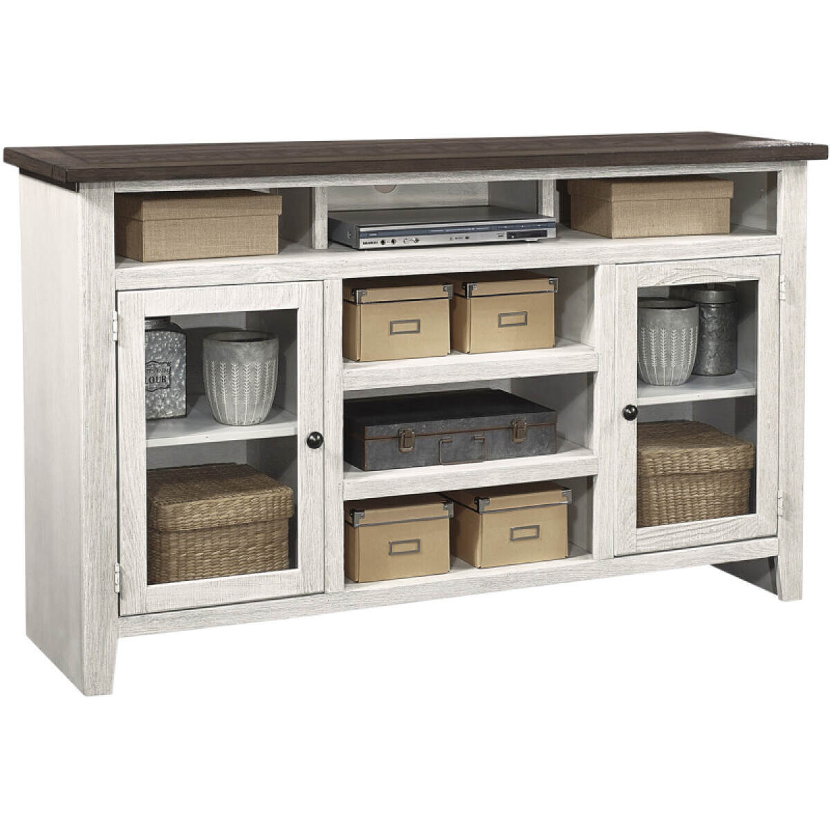 335f82d65159efe82043cca8115b61b2 Eastport 65" Highboy Console W/ 2 Doors WME1244-DBK - Image 1