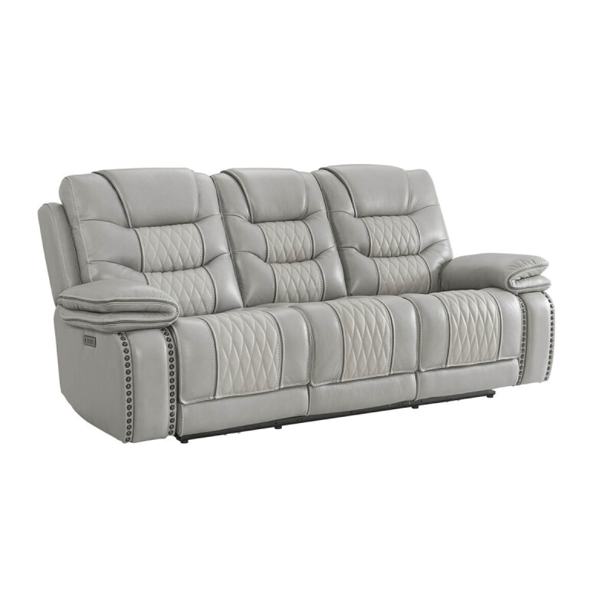 3376bbbe2308572a624767dd0ec17cae Cody Dual-Power Sofa | Light Grey - Image 1