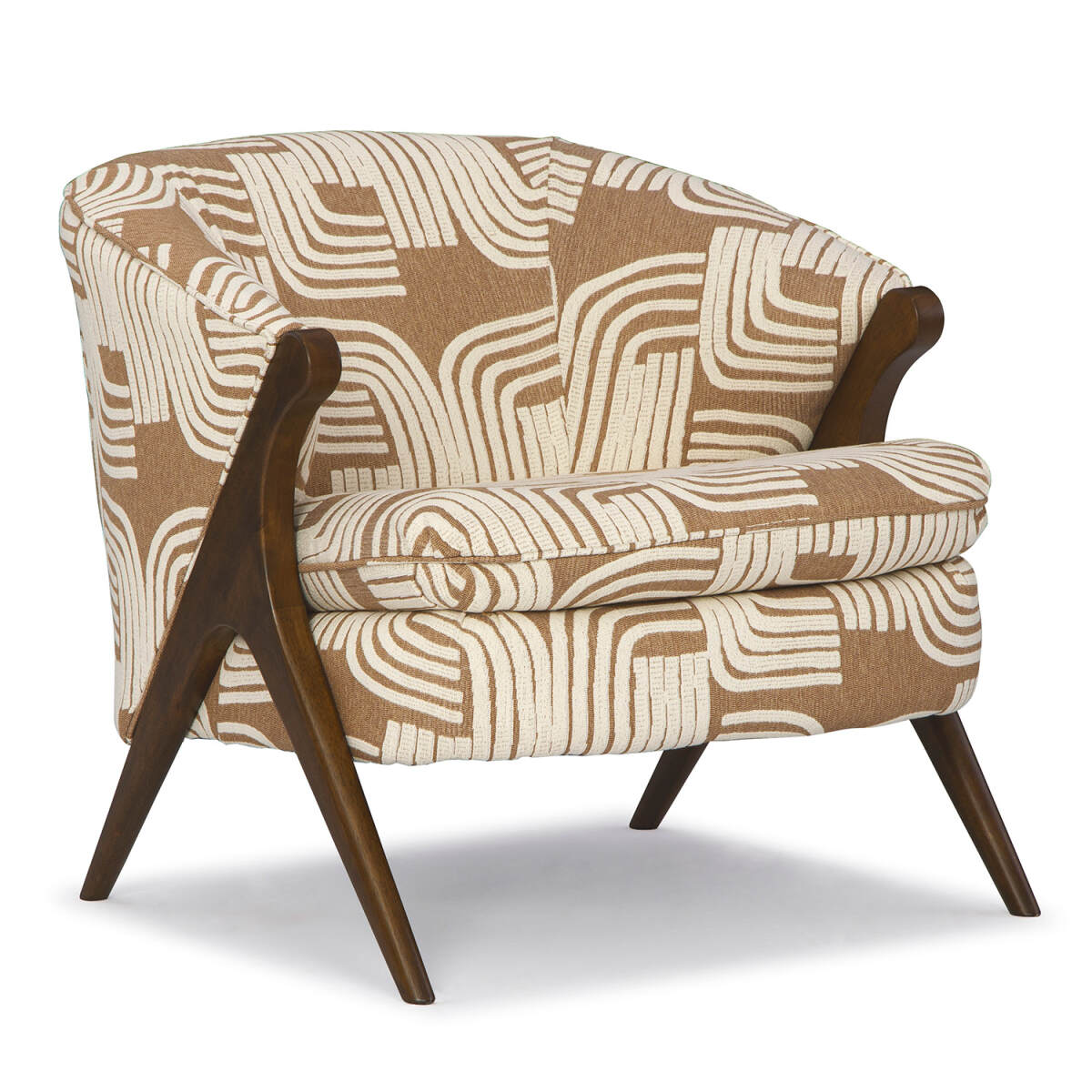 33bfc501225f1d2ee29067bf9cabe012 Tatiana - Retro Accent Chair - Espresso - 3850E - Image 1