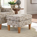 F45dw - Ottoman With Solid Wood, Tapered Legs - Dark Walnut - F45DW - Image 6