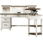 Caraway Single Ped Desk Hutch