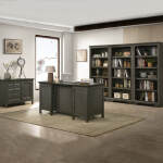 San Mateo 62" Executive Desk | Gray - Image 6