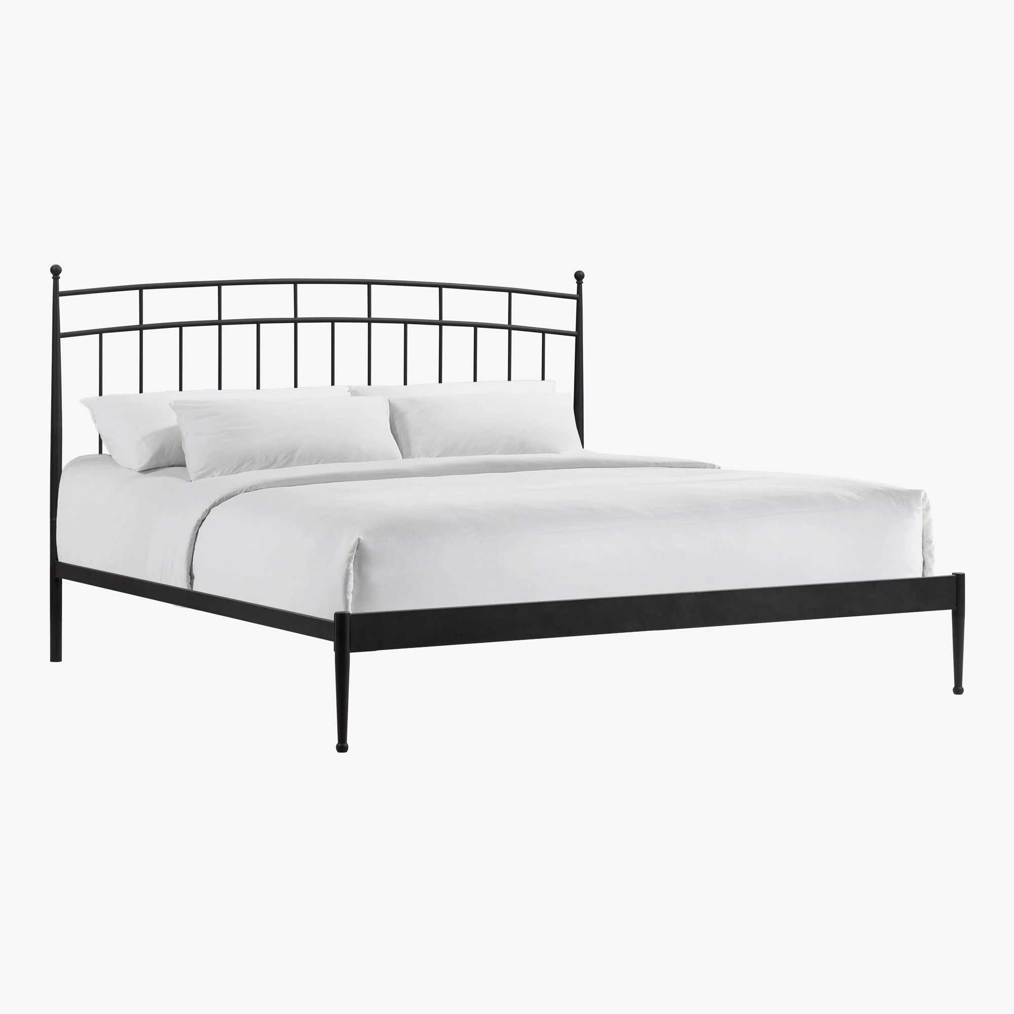 35ca5ebde1e57fd7bbf7759a5cd9d302 Traditional King Metal Bed - Image 1