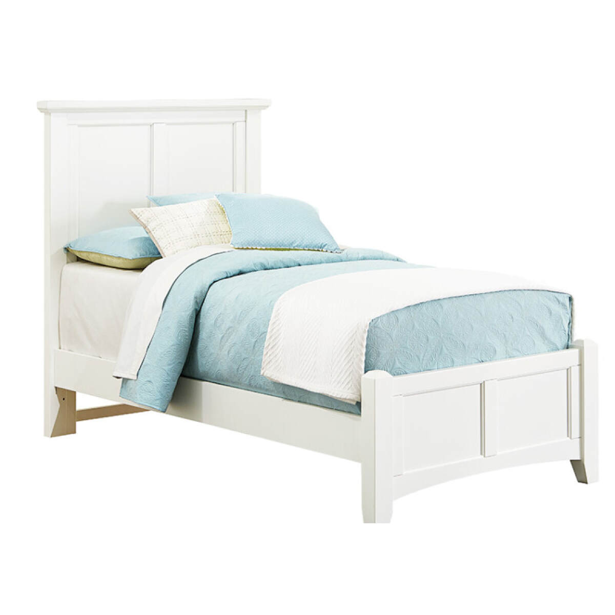 3756e06238f4eea1cb7da79387f11125 Bonanza Twin Mansion Bed - White Finish - BB29-338/833/900, BB29-552/255/911, - Image 1