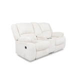 Bonnacraft Reclining Loveseat with Console