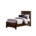 Bonanza Twin Mansion Storage Bed - Merlot Finish - BB27-338-033B-302-333