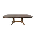 Colonial Oak Trestle Table - Image 3