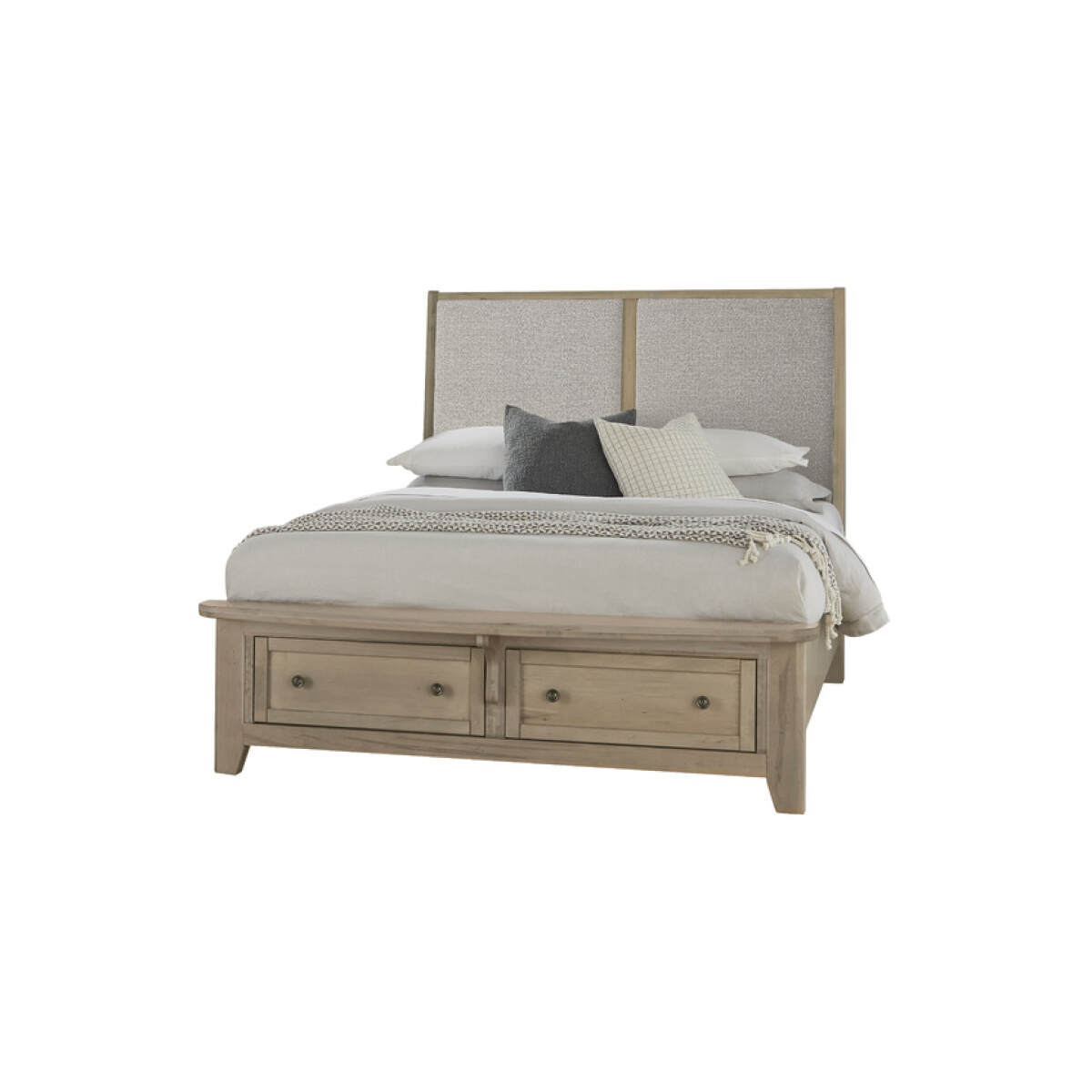 3e536c1fbe536b80be8ab68f8a8444dd Woodbridge Upholstered Bed With Storage -grey - 821-551-052-050B-502-555; 821-661-062-066B-502-666 - Image 1