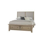 Woodbridge Upholstered Bed With Storage -grey - 821-551-052-050B-502-555; 821-661-062-066B-502-666