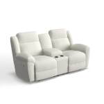 Joel Power Reclining Loveseat W/ Headrest & Console - Image 3