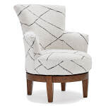 Justine - Modern Swivel Chair - Espresso - 2968E - Image 8