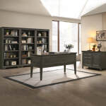 San Mateo 72" Bunching Bookcase | Gray - Image 5