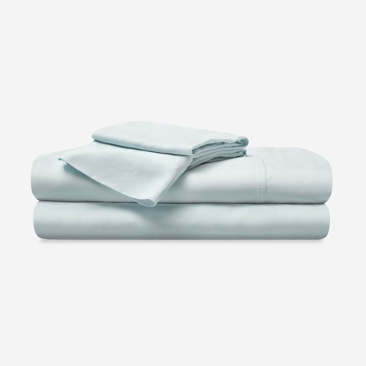 41c8425f306a4856ecf6ca4af2d3b44f Hyper-Linen Performance® Sheet Set - Misty Blue / Split King - Image 1