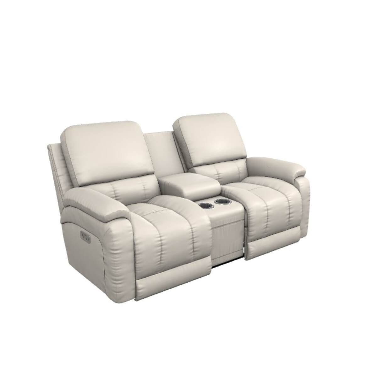 41d8f398e9ea7edf14bb81cb4728bb43 Greyson Power Reclining Loveseat W/ Headrest, Lumbar & Console - Image 1