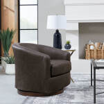 Ennely - Swivel Barrel Chair - Espresso - 2128E - Image 12