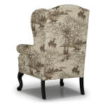 Sylvia - Wing Back Chair - Antique Black - FS0710ABX2 - Image 5