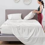 Hyper-Linen Performance® Sheet Set - Bright White / Split King - Image 3