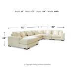 Lindyn 6-Piece Sectional with Chaise - Image 4